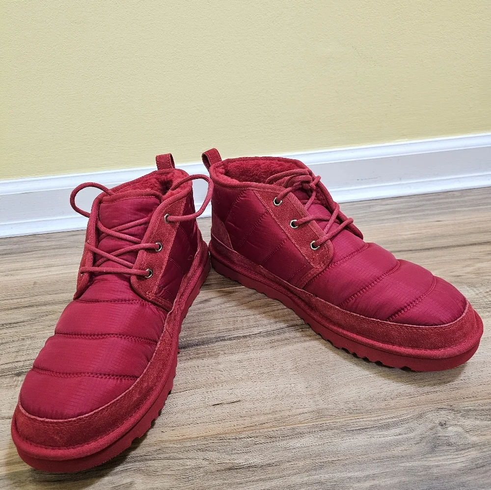 UGG Men's Neumel LTA, samba red, size US 14